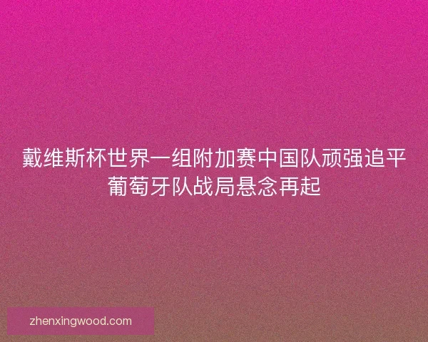 戴维斯杯世界一组附加赛中国队顽强追平葡萄牙队战局悬念再起